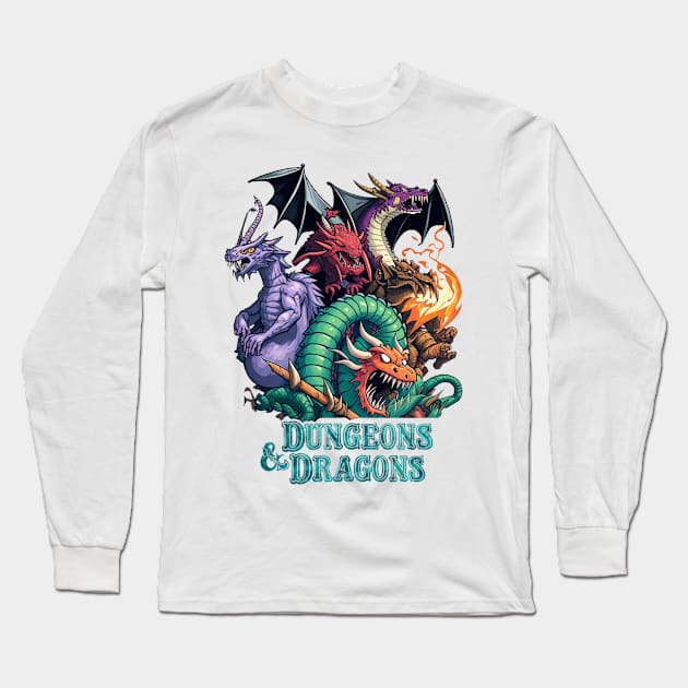 Dungeons & Dragons Long Sleeve T-Shirt by Dandzo